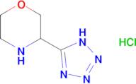 3-(1H-tetrazol-5-yl)morpholine hydrochloride