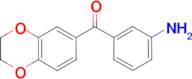 (3-aminophenyl)(2,3-dihydro-1,4-benzodioxin-6-yl)methanone