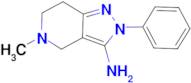 5-methyl-2-phenyl-4,5,6,7-tetrahydro-2H-pyrazolo[4,3-c]pyridin-3-amine