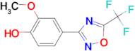2-methoxy-4-[5-(trifluoromethyl)-1,2,4-oxadiazol-3-yl]phenol