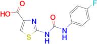 2-({[(4-fluorophenyl)amino]carbonyl}amino)-1,3-thiazole-4-carboxylic acid