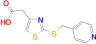 {2-[(Pyridin-4-ylmethyl)thio]-1,3-thiazol-4-yl}acetic acid