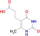 3-(6-methyl-2,4-dioxo-1,2,3,4-tetrahydropyrimidin-5-yl)propanoic acid