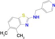 4,5-dimethyl-N-(pyridin-4-ylmethyl)-1,3-benzothiazol-2-amine