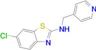 6-chloro-N-(pyridin-4-ylmethyl)-1,3-benzothiazol-2-amine