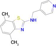 4,7-dimethyl-N-(pyridin-4-ylmethyl)-1,3-benzothiazol-2-amine