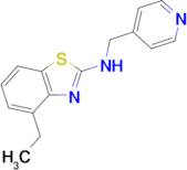 4-ethyl-N-(pyridin-4-ylmethyl)-1,3-benzothiazol-2-amine