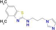 N-[3-(1H-imidazol-1-yl)propyl]-4,6-dimethyl-1,3-benzothiazol-2-amine
