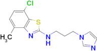 N-(3-(1H-imidazol-1-yl)propyl)-7-chloro-4-methylbenzo[d]thiazol-2-amine