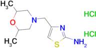 4-[(2,6-dimethylmorpholin-4-yl)methyl]-1,3-thiazol-2-amine dihydrochloride