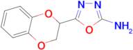 5-(2,3-dihydro-1,4-benzodioxin-2-yl)-1,3,4-oxadiazol-2-amine