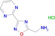 [(3-pyrimidin-2-yl-1,2,4-oxadiazol-5-yl)methyl]amine hydrochloride