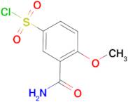 3-carbamoyl-4-methoxybenzenesulfonyl chloride