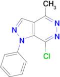 7-chloro-4-methyl-1-phenyl-1H-pyrazolo[3,4-d]pyridazine