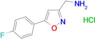 {[5-(4-Fluorophenyl)isoxazol-3-yl]methyl}amine hydrochloride