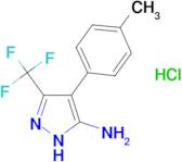4-(p-tolyl)-3-(trifluoromethyl)-1H-pyrazol-5-amine hydrochloride