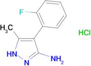 4-(2-Fluorophenyl)-3-methyl-1H-pyrazol-5-amine hydrochloride