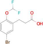 3-[5-Bromo-2-(difluoromethoxy)phenyl]propanoic acid