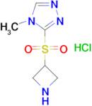 3-(azetidine-3-sulfonyl)-4-methyl-4H-1,2,4-triazole hydrochloride