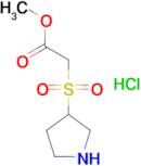 methyl 2-(pyrrolidine-3-sulfonyl)acetate hydrochloride