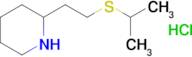 2-[2-(propan-2-ylsulfanyl)ethyl]piperidine hydrochloride