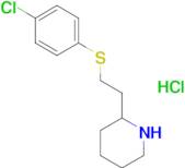 2-{2-[(4-chlorophenyl)sulfanyl]ethyl}piperidine hydrochloride