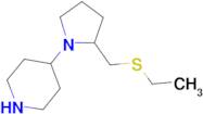 4-(2-((ethylthio)methyl)pyrrolidin-1-yl)piperidine