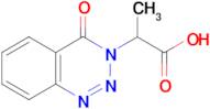 2-(4-oxo-1,2,3-benzotriazin-3(4H)-yl)propanoic acid