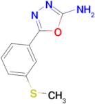5-[3-(methylthio)phenyl]-1,3,4-oxadiazol-2-amine