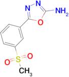 5-[3-(methylsulfonyl)phenyl]-1,3,4-oxadiazol-2-amine