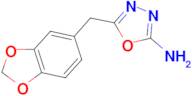 5-(1,3-benzodioxol-5-ylmethyl)-1,3,4-oxadiazol-2-amine