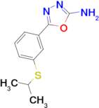 5-[3-(isopropylthio)phenyl]-1,3,4-oxadiazol-2-amine