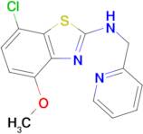 7-chloro-4-methoxy-N-(pyridin-2-ylmethyl)benzo[d]thiazol-2-amine