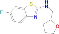 6-fluoro-N-(tetrahydrofuran-2-ylmethyl)-1,3-benzothiazol-2-amine