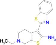 3-(1,3-benzothiazol-2-yl)-6-ethyl-4,5,6,7-tetrahydrothieno[2,3-c]pyridin-2-amine