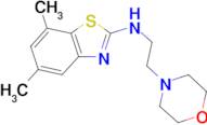 5,7-dimethyl-N-(2-morpholin-4-ylethyl)-1,3-benzothiazol-2-amine