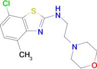 7-chloro-4-methyl-N-(2-morpholinoethyl)benzo[d]thiazol-2-amine