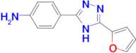 {4-[5-(2-furyl)-1H-1,2,4-triazol-3-yl]phenyl}amine