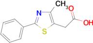 (4-methyl-2-phenyl-1,3-thiazol-5-yl)acetic acid