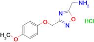 ({3-[(4-methoxyphenoxy)methyl]-1,2,4-oxadiazol-5-yl}methyl)amine hydrochloride