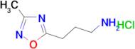 [3-(3-methyl-1,2,4-oxadiazol-5-yl)propyl]amine hydrochloride