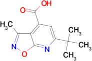 6-(tert-butyl)-3-methylisoxazolo[5,4-b]pyridine-4-carboxylic acid