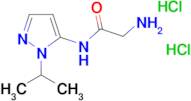 2-amino-N-(1-isopropyl-1H-pyrazol-5-yl)acetamide dihydrochloride