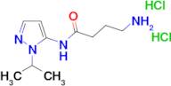 4-amino-N-(1-isopropyl-1H-pyrazol-5-yl)butanamide dihydrochloride