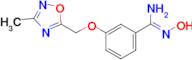 (Z)-N'-hydroxy-3-((3-methyl-1,2,4-oxadiazol-5-yl)methoxy)benzimidamide