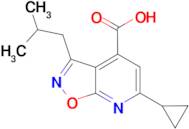 6-cyclopropyl-3-isobutylisoxazolo[5,4-b]pyridine-4-carboxylic acid