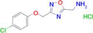 (3-((4-chlorophenoxy)methyl)-1,2,4-oxadiazol-5-yl)methanamine hydrochloride
