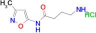 4-amino-N-(3-methylisoxazol-5-yl)butanamide hydrochloride