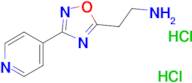 2-(3-(pyridin-4-yl)-1,2,4-oxadiazol-5-yl)ethan-1-amine dihydrochloride