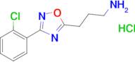 3-(3-(2-chlorophenyl)-1,2,4-oxadiazol-5-yl)propan-1-amine hydrochloride